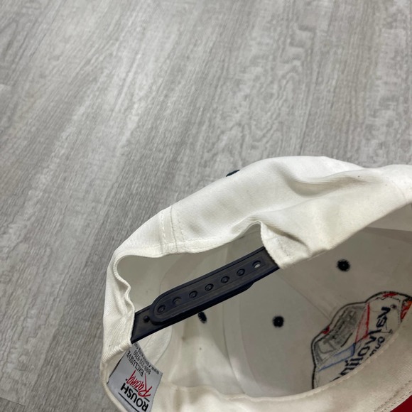 VINTAGE 1990s Mark Martin Valvoline Racing Snapback Hat 90s - Picture 4 of 5